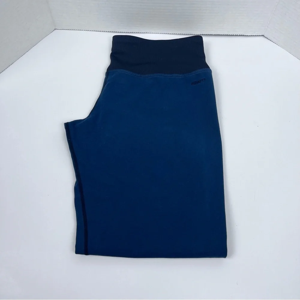 Nike Women's Fit-Dri Blue Capri Elastic Waist Leggings 337859 Size M; Activewear